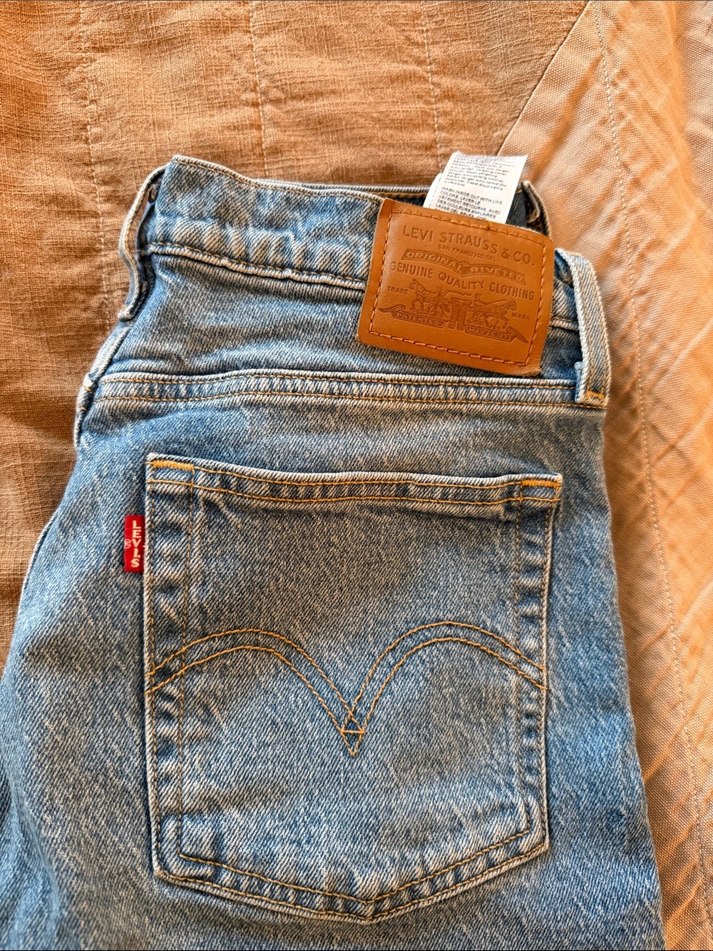 Levi's Light Blue Back-Pocket Jeans with Leather Patch